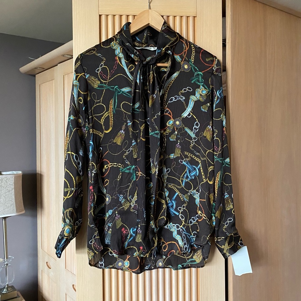 Zara chain print blouse - Picture 3 of 10